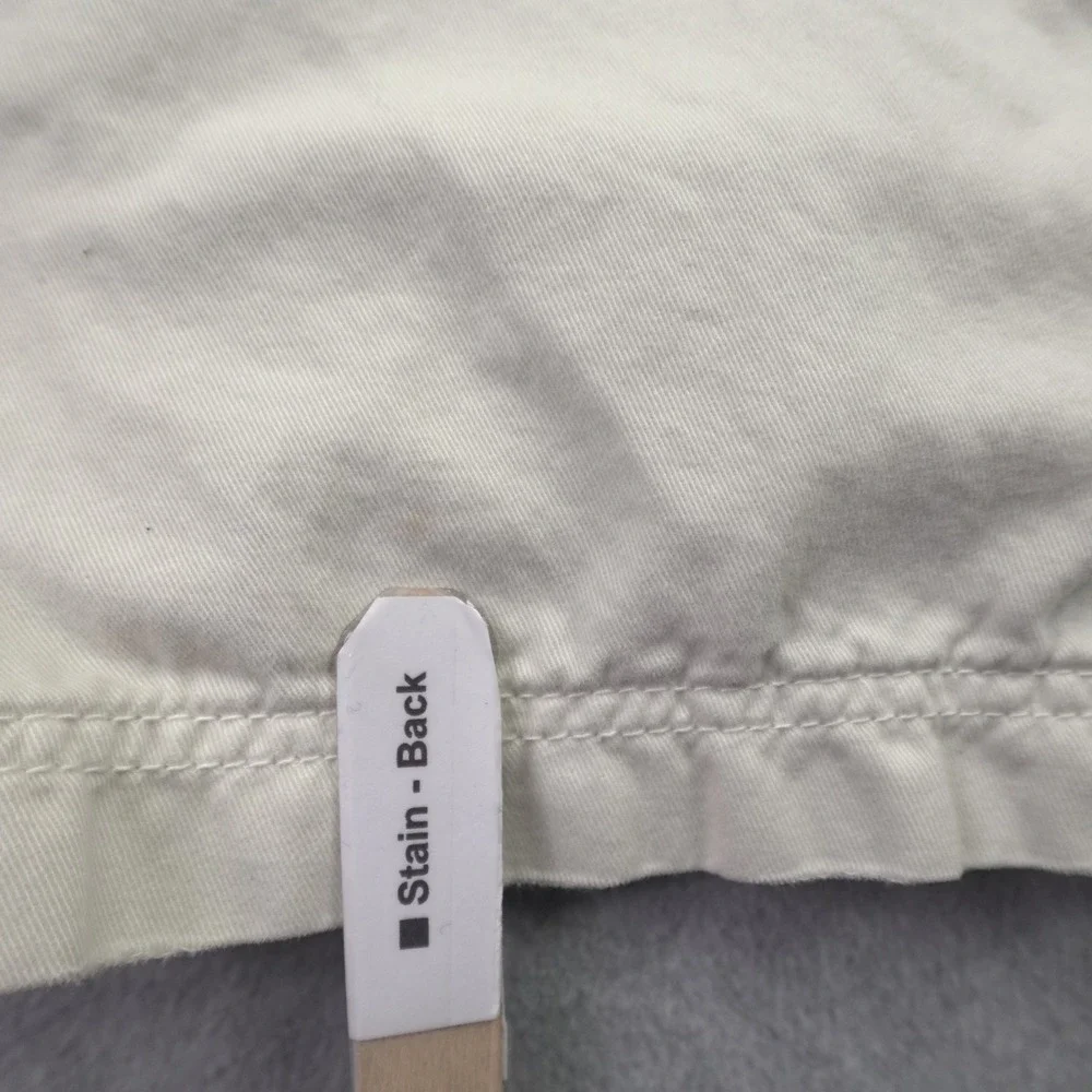 American Eagle Shorts Mens 42 Off-White Cargo Longer Length Cotton Utility